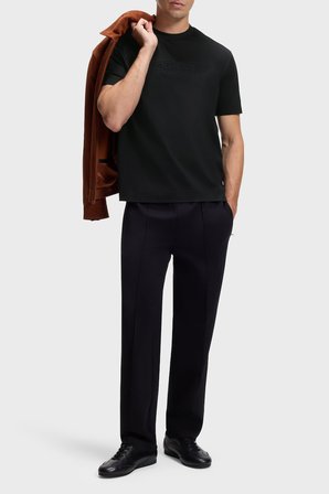 Boss % 100 Pamuk Regular Fit Bisiklet Yaka T Shirt Erkek T SHİRT 50565042 001 SİYAH