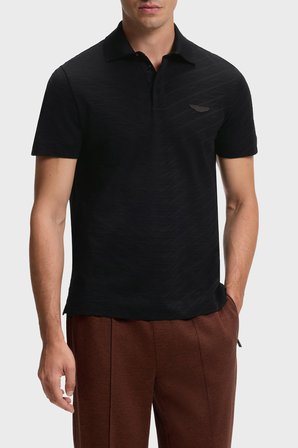 Boss % 100 Pamuk Regular Fit Düğmeli Polo Erkek POLO 50565174 001 SİYAH