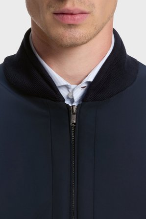 Boss Regular Fit Kolej Yaka Fermuarlı Hırka Erkek HIRKA 50565508 404 LACİVERT