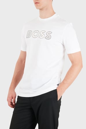 Boss % 100 Pamuk Regular Fit Bisiklet Yaka T Shirt Erkek T SHİRT 50565630 100 BEYAZ