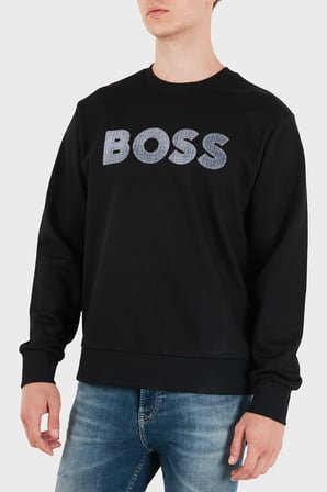 Boss Pamuklu Bisiklet Yaka Regular Fit Sweat Erkek SWEAT 50565651 001 SİYAH