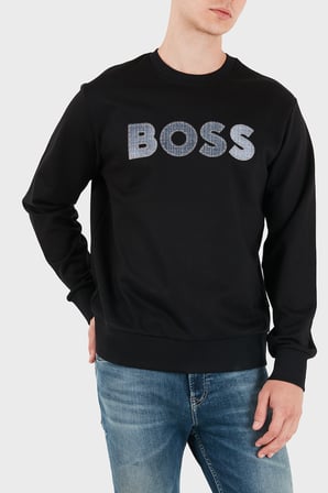 Boss Pamuklu Bisiklet Yaka Regular Fit Sweat Erkek SWEAT 50565651 001 SİYAH