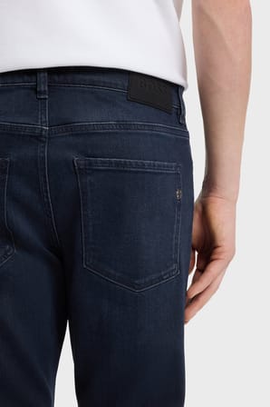 Boss Pamuk Karışımlı Slim Fit Normal Bel Jeans Erkek KOT PANTOLON 50566914 403 LACİVERT
