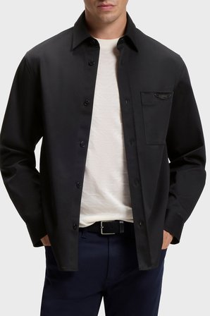 Boss Lgoolu Pamuklu Relaxed Fit Uzun Kollu Gömlek Erkek GÖMLEK 50567166 001 SİYAH