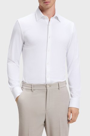 Boss Slim Fit Klasik Yaka Uzun Kollu Gömlek Erkek GÖMLEK 50567206 100 BEYAZ