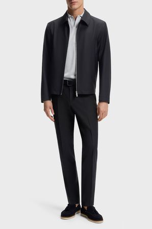 Boss Yünlü Slim Fit Klasik Yaka  Mont Erkek MONT 50567500 404 LACİVERT