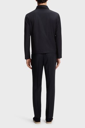 Boss Yünlü Slim Fit Klasik Yaka  Mont Erkek MONT 50567500 404 LACİVERT