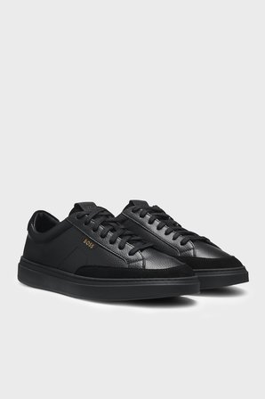 Boss Süet Detaylı Sneaker Ayakkabı Erkek AYAKKABI 50568536 005 SİYAH