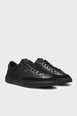 Boss Süet Detaylı Sneaker Ayakkabı Erkek AYAKKABI 50568536 005 SİYAH