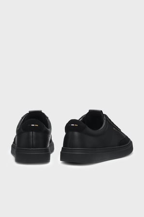 Boss Süet Detaylı Sneaker Ayakkabı Erkek AYAKKABI 50568536 005 SİYAH