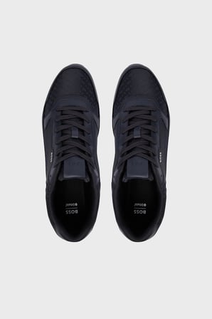 Boss Logolu Deri Sneaker Ayakkabı Erkek AYAKKABI 50568574 404 LACİVERT