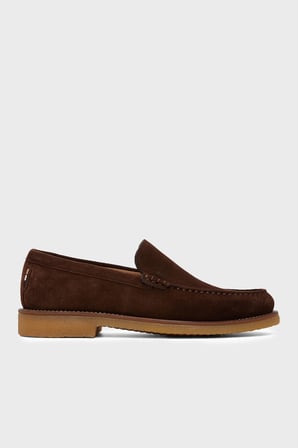 Boss Süet Loafer Ayakkabı Erkek AYAKKABI 50568752 203 KAHVE