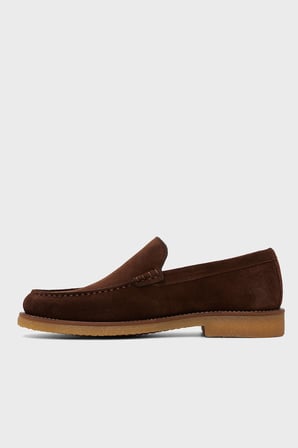 Boss Süet Loafer Ayakkabı Erkek AYAKKABI 50568752 203 KAHVE