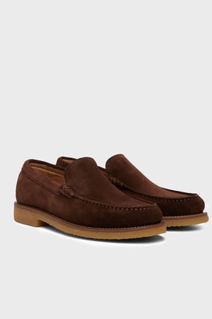 Boss Süet Loafer Ayakkabı Erkek AYAKKABI 50568752 203 KAHVE