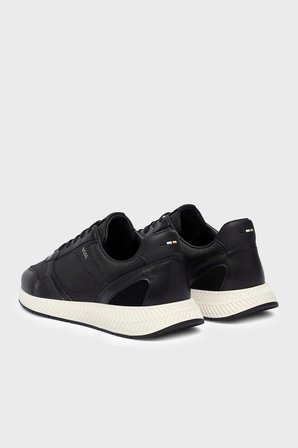 Boss Logolu Sneaker Ayakkabı Erkek AYAKKABI 50568757 001 SİYAH