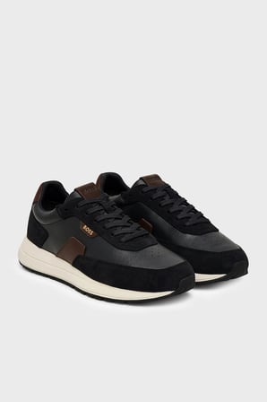 Boss Deri Sneaker Ayakkabı Erkek AYAKKABI 50568951 002 SİYAH