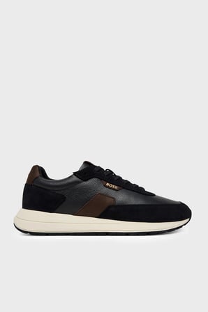 Boss Deri Sneaker Ayakkabı Erkek AYAKKABI 50568951 002 SİYAH