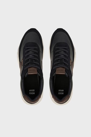 Boss Deri Sneaker Ayakkabı Erkek AYAKKABI 50568951 002 SİYAH