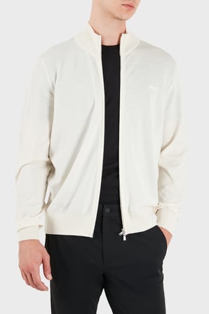 Boss Regular Fit Dik Yaka Yün Hırka Erkek HIRKA 50571915 118 BEJ