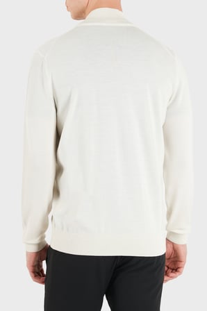 Boss Regular Fit Dik Yaka Yün Hırka Erkek HIRKA 50571915 118 BEJ