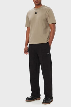Hugo Logolu Bisiklet Yaka % 100 Pamuk Regular Fit  T Shirt Erkek T SHİRT 50505201 928 BEJ