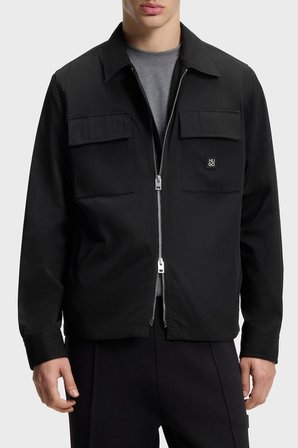 Hugo Logolu Oversize Fit Fermuarlı Gömlek Erkek GÖMLEK 50564330 001 SİYAH