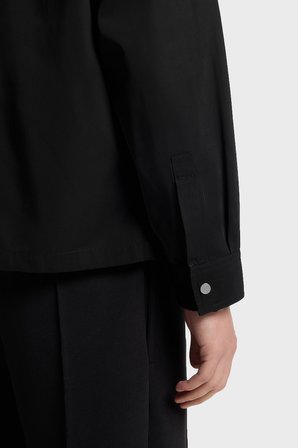 Hugo Logolu Oversize Fit Fermuarlı Gömlek Erkek GÖMLEK 50564330 001 SİYAH