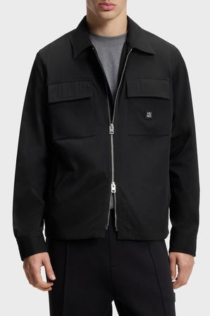 Hugo Logolu Oversize Fit Fermuarlı Gömlek Erkek GÖMLEK 50564330 001 SİYAH