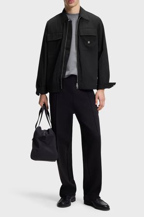 Hugo Logolu Oversize Fit Fermuarlı Gömlek Erkek GÖMLEK 50564330 001 SİYAH