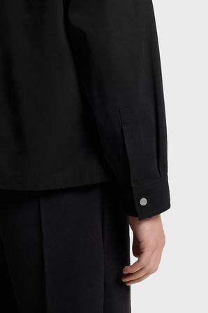 Hugo Logolu Oversize Fit Fermuarlı Gömlek Erkek GÖMLEK 50564330 001 SİYAH