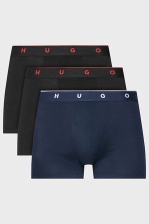 Hugo Logolu 3 Pack Boxer Erkek BOXER 50566294 961 SİYAH