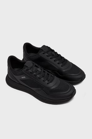 Boss Logolu Sneaker Ayakkabı Erkek AYAKKABI 50573555 005 SİYAH