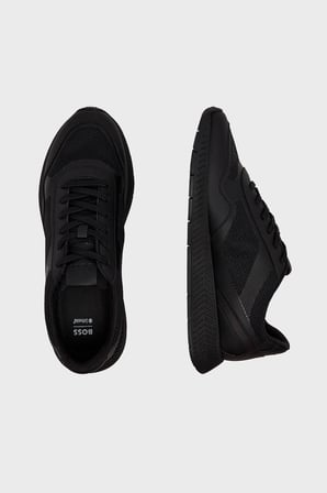 Boss Logolu Sneaker Ayakkabı Erkek AYAKKABI 50573555 005 SİYAH
