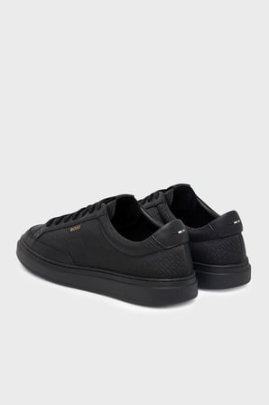 Boss %100 Hakiki Deri Sneaker Ayakkabı Erkek AYAKKABI 50573558 005 SİYAH