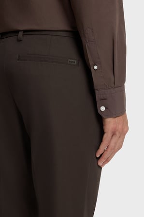 Boss Pamuk Karışımlı Slim Fit Daralan Paça Pantolon Erkek PANTOLON 50543945 209 KAHVE