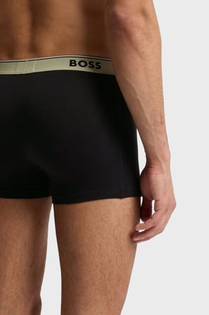 Boss Logolu Pamuklu 3 Pack Boxer Erkek BOXER 50554443 262 SİYAH
