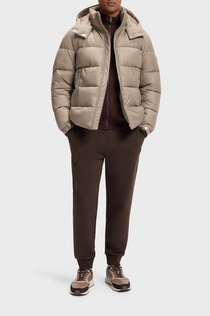 Boss Pamuklu Logolu Regular Fit Lastikli Paça Pantolon Erkek PANTOLON 50555853 209 KAHVE