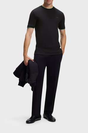 Boss % 100 Pamuk Regular Fit Bisiklet Yaka T Shirt Erkek T SHİRT 50575011 001 SİYAH