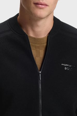 Boss Pamuklu Regular Fit Kolej Yaka Fermuarlı Hırka Erkek HIRKA 50568983 001 SİYAH