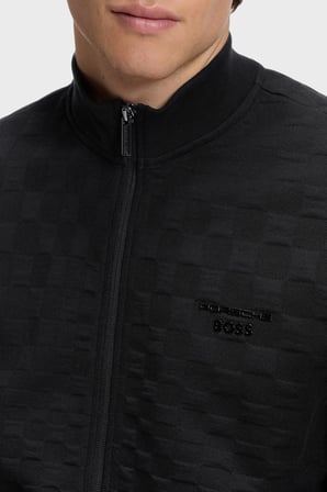 Boss Pamuklu Dik Yaka Fermuarlı Regular Fit Sweat Erkek SWEAT 50569955 001 SİYAH