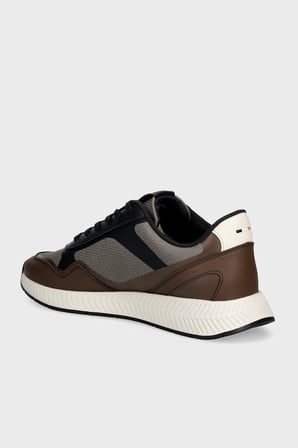 Boss %100 Hakiki Deri Süet Sneaker Ayakkabı Erkek AYAKKABI 50573555 242 KAHVE