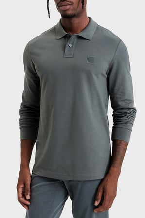 Boss Pamuklu Slim Fit Düğmeli Polo Yaka Sweat Erkek POLO 50507704 377 YEŞİL