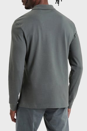 Boss Pamuklu Slim Fit Düğmeli Polo Yaka Sweat Erkek POLO 50507704 377 YEŞİL