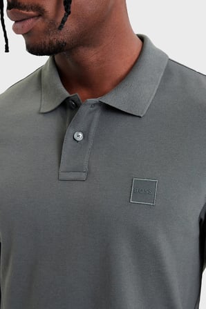 Boss Pamuklu Slim Fit Düğmeli Polo Yaka Sweat Erkek POLO 50507704 377 YEŞİL