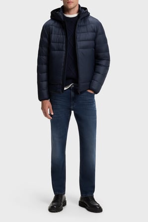 Boss Regular Fit Kapitoneli Şişme Mont Erkek MONT 50565634 404 LACİVERT