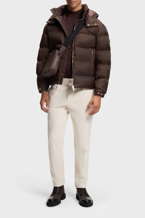 Boss Kapitoneli Regular Fit Çıkarılabilir Kapüşonlu Şişme Mont Erkek MONT 50565112 209 KAHVE