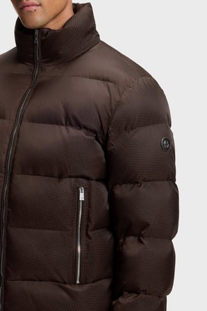 Boss Kapitoneli Regular Fit Çıkarılabilir Kapüşonlu Şişme Mont Erkek MONT 50565112 209 KAHVE