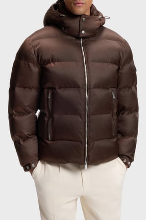 Boss Kapitoneli Regular Fit Çıkarılabilir Kapüşonlu Şişme Mont Erkek MONT 50565112 209 KAHVE