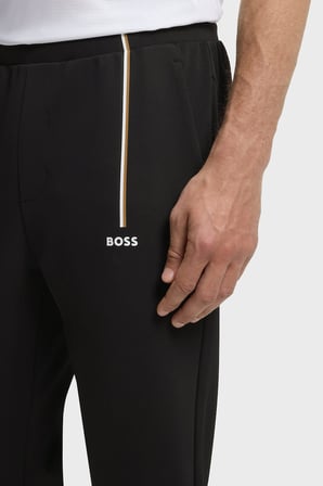 Boss Logolu Regular Fit Lastikli Bel Pantolon Erkek PANTOLON 50563330 001 SİYAH