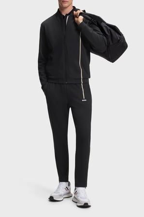 Boss Logolu Regular Fit Lastikli Bel Pantolon Erkek PANTOLON 50563330 001 SİYAH